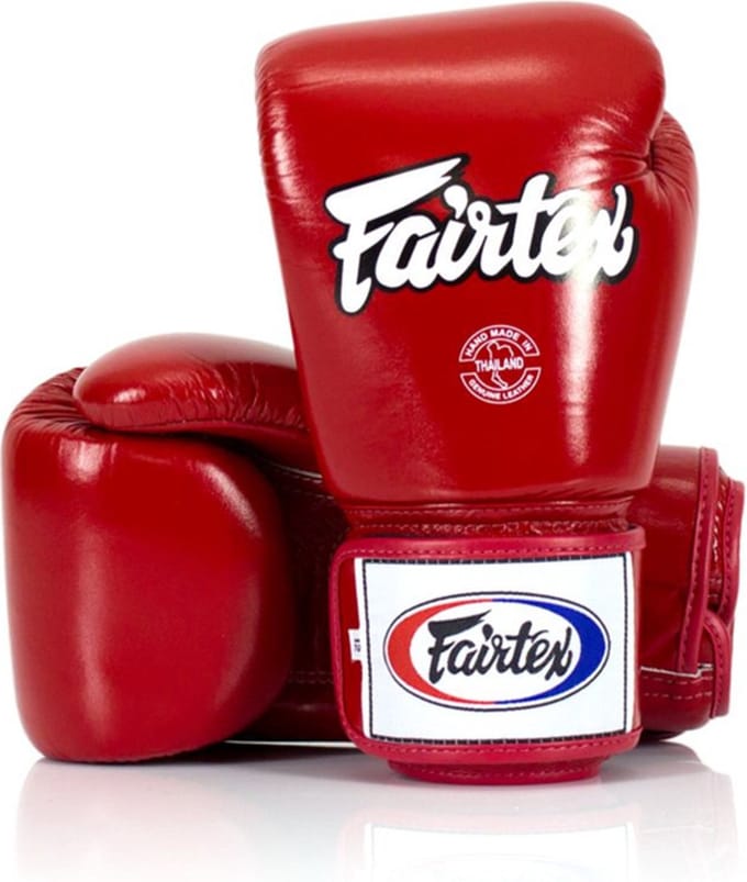 Fairtex BGV1 Universal Bokshandschoenen - "Tight-Fit" Design - Rood 12 oz