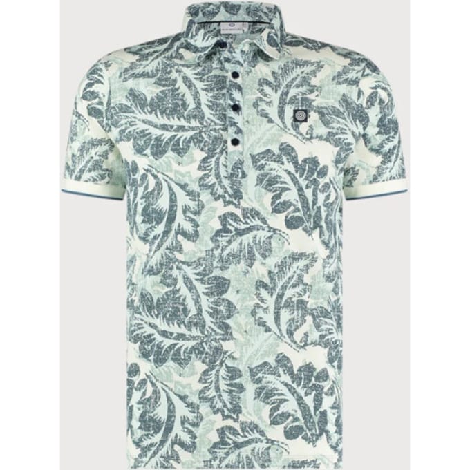 Blue Industry All-over print polo |