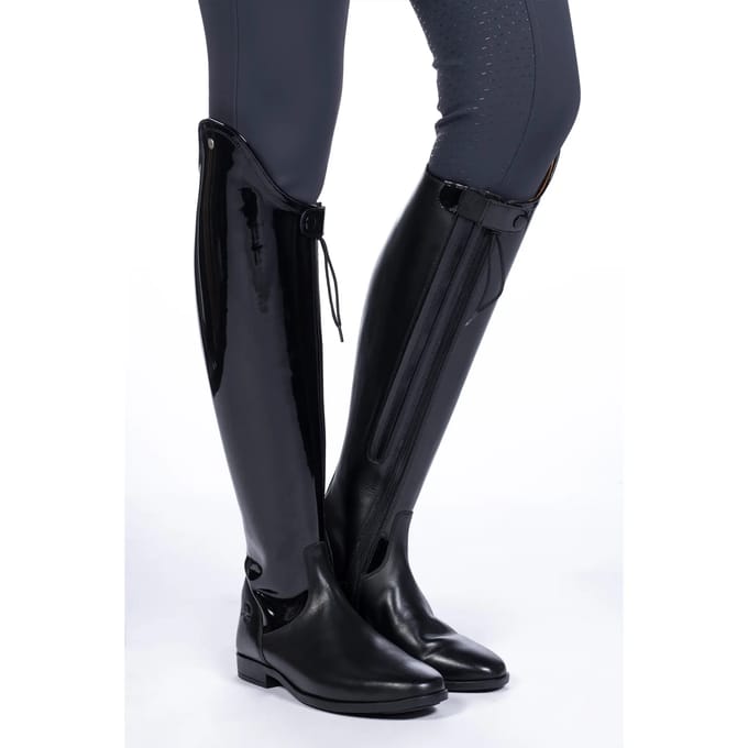 Leren rijlaarzen voor dames HKM Lynette Short/Standard Width