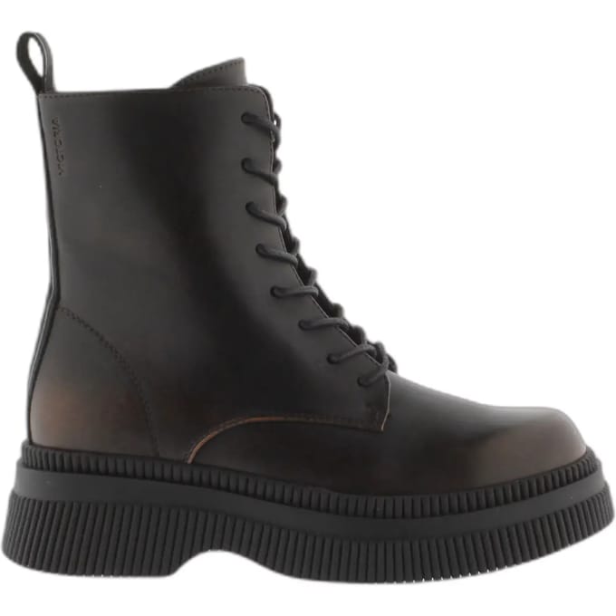 Dames enkellaarsjes Victoria Dublin Cordones Efecto Piel