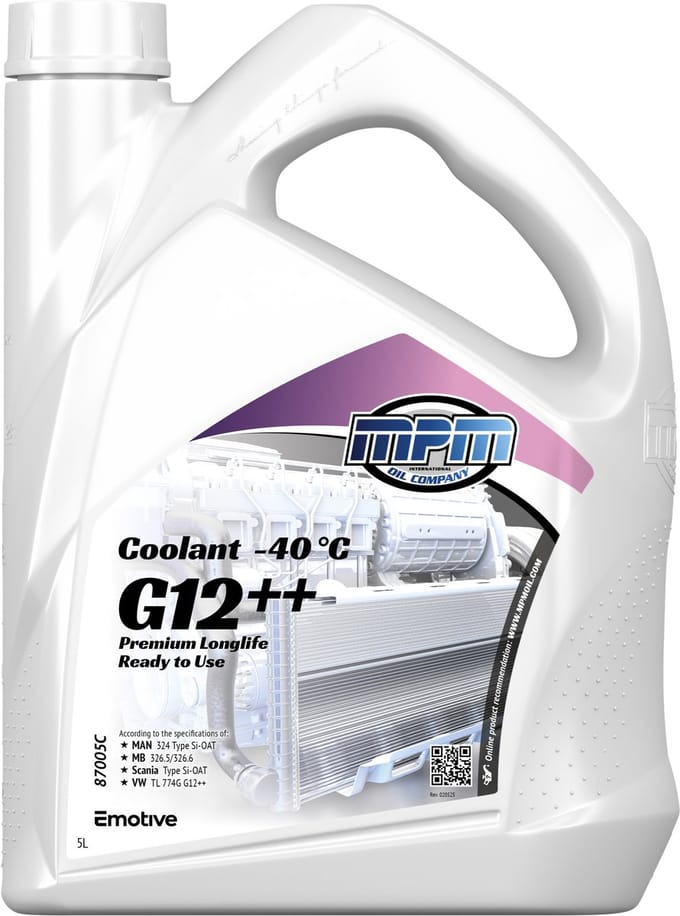MPM Koelvloeistof -40 graden G12++ - 5 liter