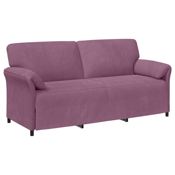 vidaXL - 3-Zits - Sofa - Paars - 198 - x - 83 - x - 95 - cm - Fluweel