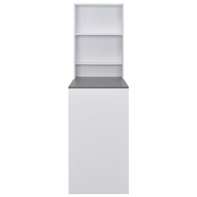 vidaXL - Bartafel - met - kast - 115x59x200 - cm - wit