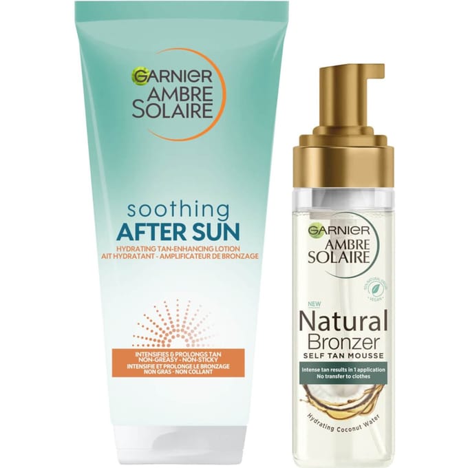 Garnier Ambre Self Tan Mousse and After Sun Tan Maintainer Bundle