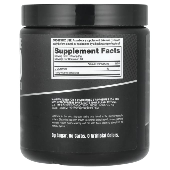 ProSupps, Glutamine 300, Acides Aminés, 10,58 (300 grammes)