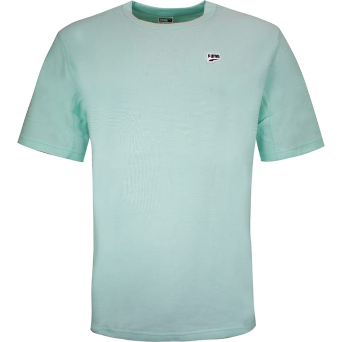 Puma Downtown Heren T-shirt Casual Logo Mint 578308 34