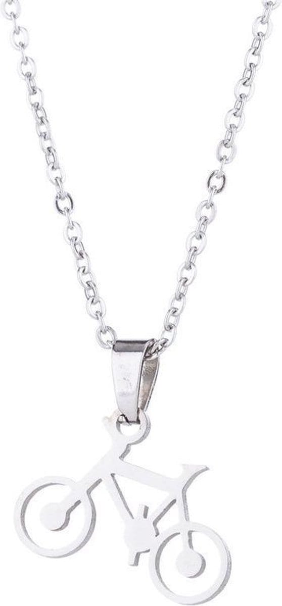 24/7 Jewelry Collection Fiets Ketting - Bicycle - Zilverkleurig