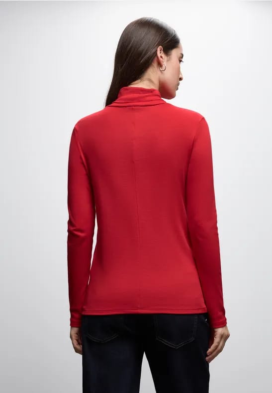 Basic shirt met coltrui
