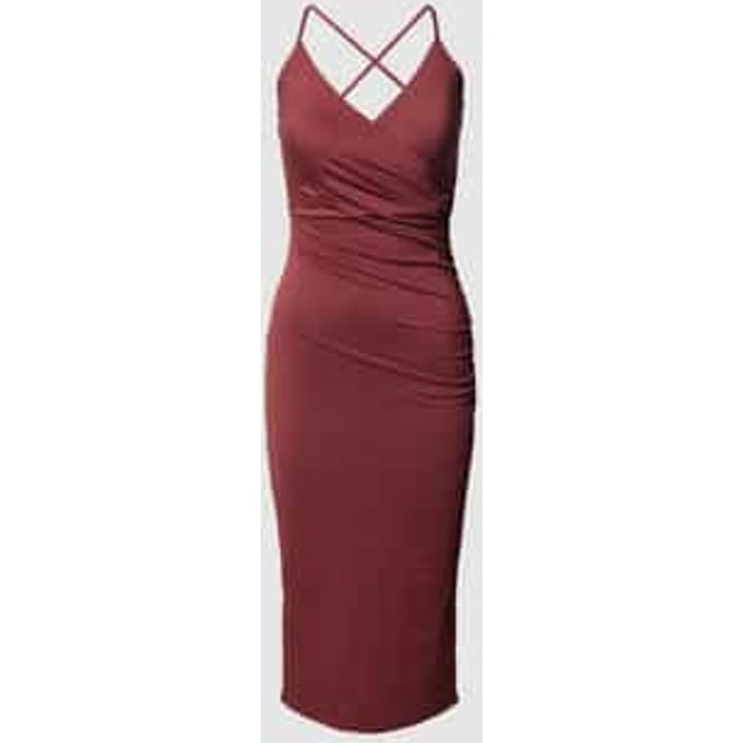Cocktailjurk in wikkellook met plooien