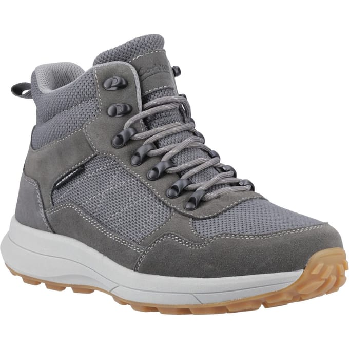 Cotswold Oddington Suède Mesh Heren Grijze Wandelschoenen