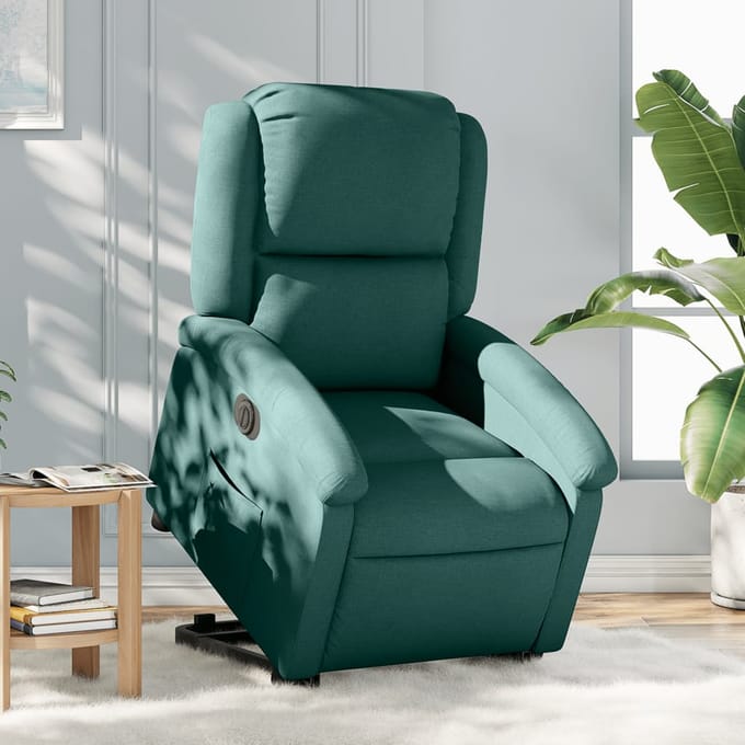 Vidaxl Sta-op Massagestoel, Elektrisch, Verstelbaar, Groen