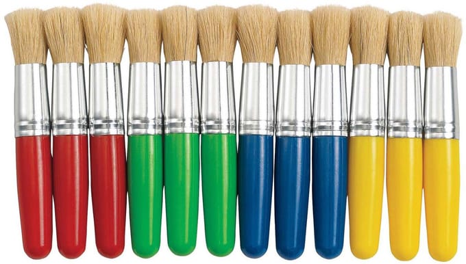 Colorations dikke penselen set - 12 stuks voor kinderen schilderen.