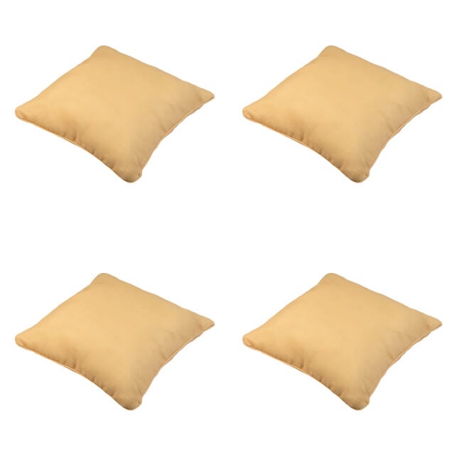 Madison - Sierkussen Napels - Geel - 50x50x10cm - Set van 4
