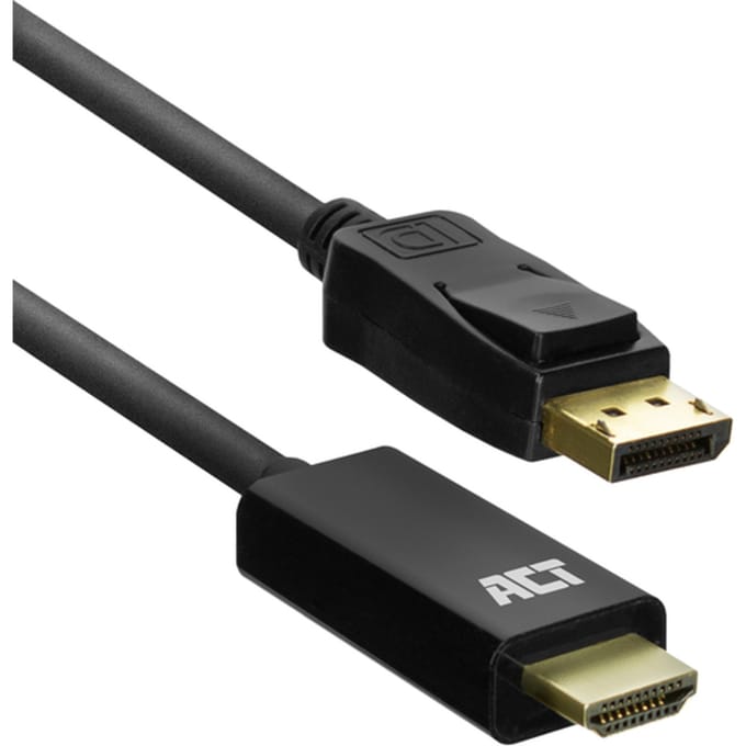 ACT DisplayPort naar HDMI adapterkabel, 1,8 m