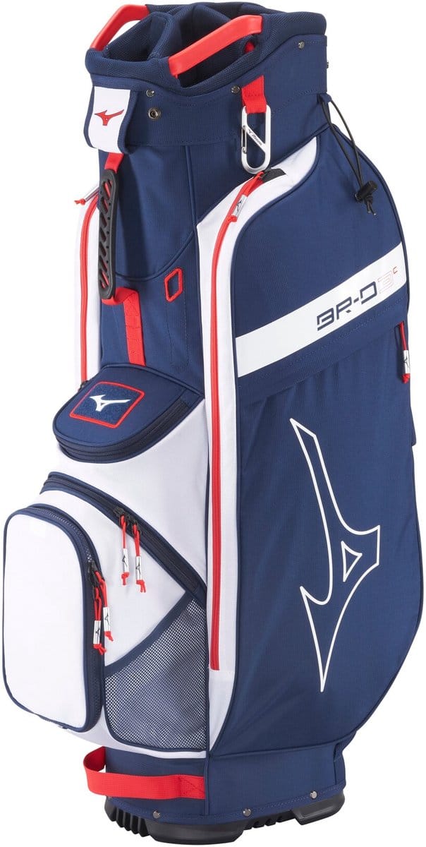 Mizuno BR D3 cartbag navy rood