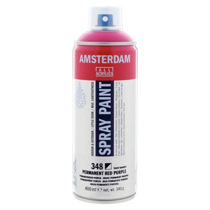 Spuitbusverf - Spraypaint - #348 - Permanentrood Purper - Amsterdam - 400ml