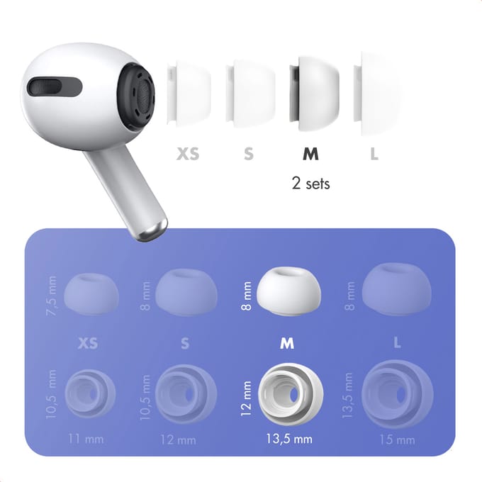 imoshion Siliconen Oortips 2-pack - Geschikt voor de AirPods Pro 1 / 2 - M