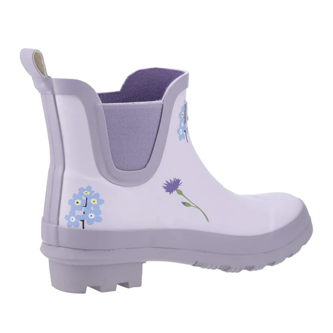 Cotswold Dames Wilde Bloemen Wellingtonlaarzen (Lila)