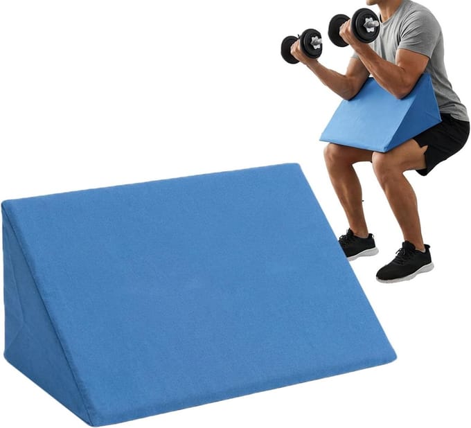 Biceps Pad - Arm Ondersteuning - Krachttraining - Ruimtebesparend Ontwerp - 15 x 25 x 15 cm - Blauw