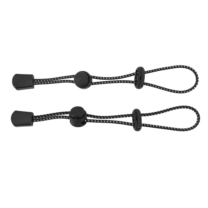 2 STKS Wandelstok Bevestigingsgesp Elastisch Plastic Rugzak Wandelstokhouder voor Klimmen black