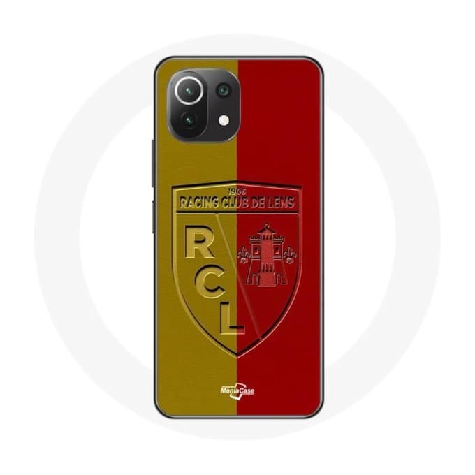 Xiaomi Mi 11 Lite case rcl lens Logo gele en rode achtergrond