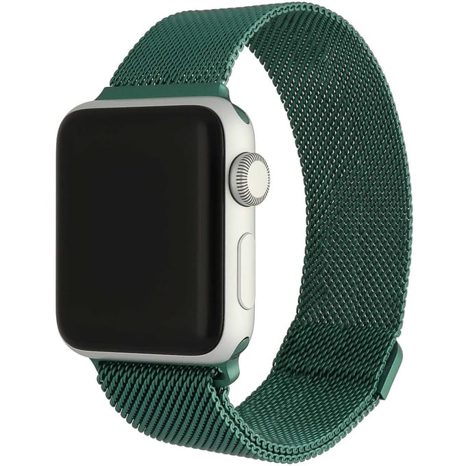 2+1 | Apple Watch Bandje Solaro - Milanese - Donkergroen