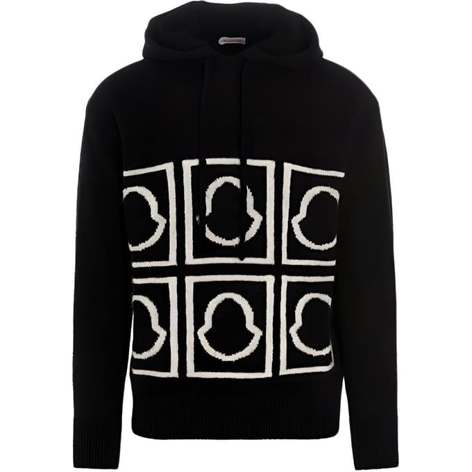 Sweat à capuche Moncler Logo Hommes sweats Noir 9C00013M1240999 L black