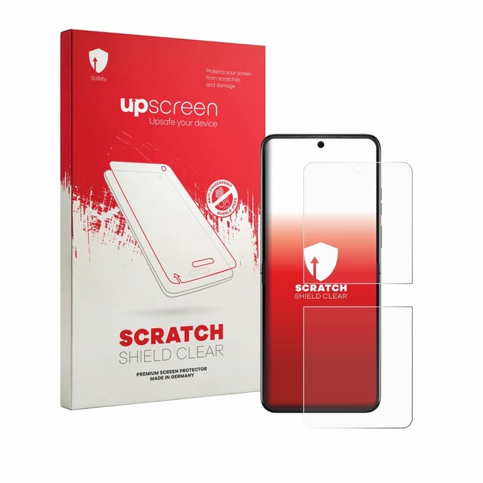 upscreen - Screenprotector voor Motorola Razr 70 - Folie Beschermfolie transparant