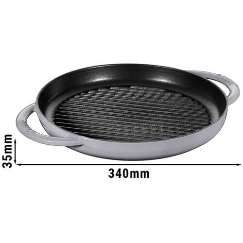 STAUB GRILL PANS - Grillpan - Ø 260mm - Gietijzer - Grafietgrijs