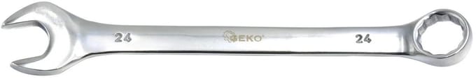 GEKO Poolse afwerking steeksleutel - 8 mm - chroom vanadium - satijn afwerking