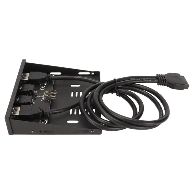 USB Frontpaneel USB 3.0 4 Poorten Stabiele Overdracht Storingvrij Ondersteuning Hot Plugging 3,5 Inch Voorkant black