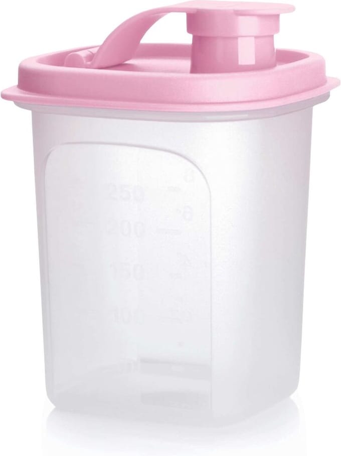 Tupperware schenkkan / koelkastkan 350ml roze