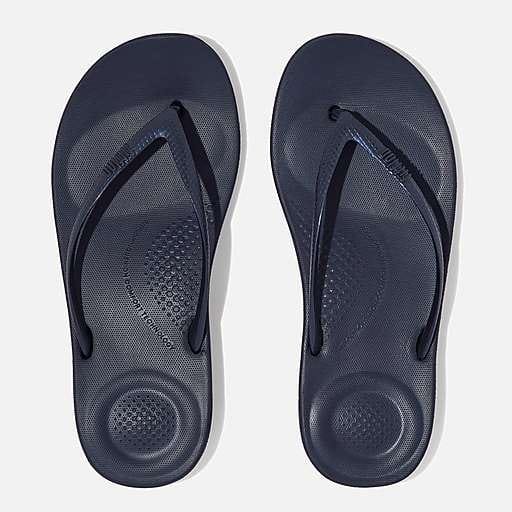 FitFlop Iqushion Ergonomic Flip-Flops TPU Dames Slippers - Midnight Navy
