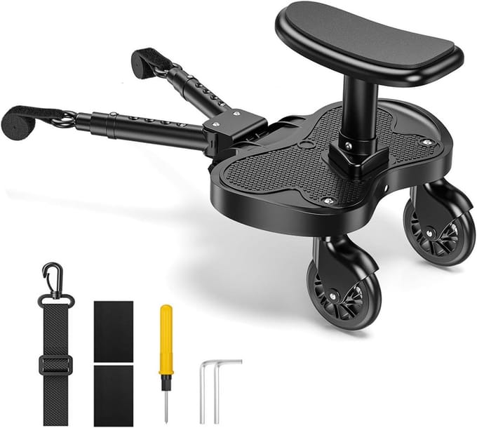 Universeel Meerijdplank voor Kinderwagen - Loopboard voor Peuters en Kinderen tot 25 kg