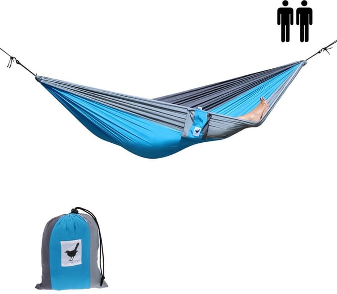 MoreThanHip - XXL 2 persoons (reis)hangmat Relaxzz - 290 x 210 cm