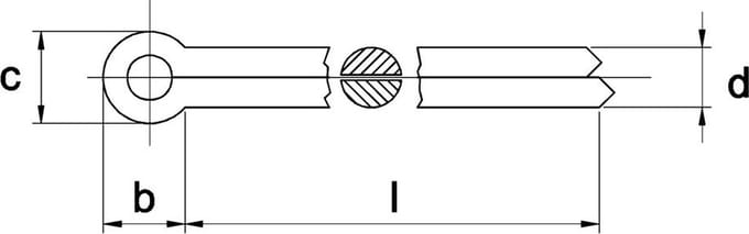 Splitpen 2x32mm Verzinkt staal - 1000 stuks