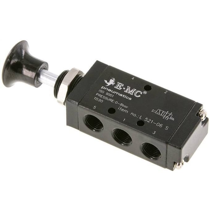 5/2 G1/8'' Axiaal Handbediende Hefboom Ventiel 0-8bar/0-112psi E.MC
