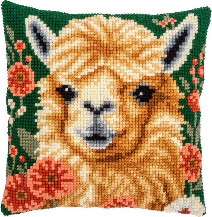Vervaco - Kruissteekkussen kit Alpaca - PN-0227794