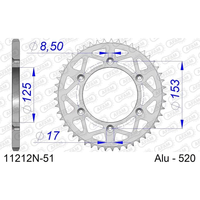 Tandwiel Afam 520 51 dents