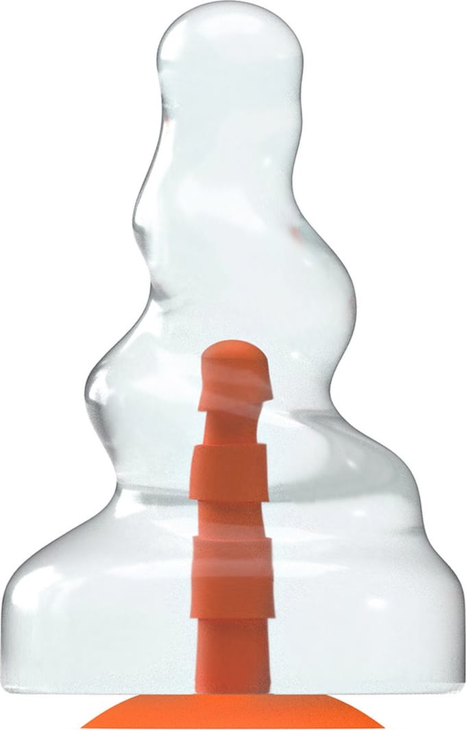 Dinoo - Primal Desires Extra Grote Dildo Met Zuignap Trike - Transparant