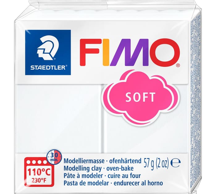 FIMO soft ovenhardende boetseerklei - wit - 57 g