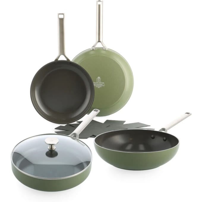 BK Cookware Bk sublime keramische pannenset olive green 4-delig