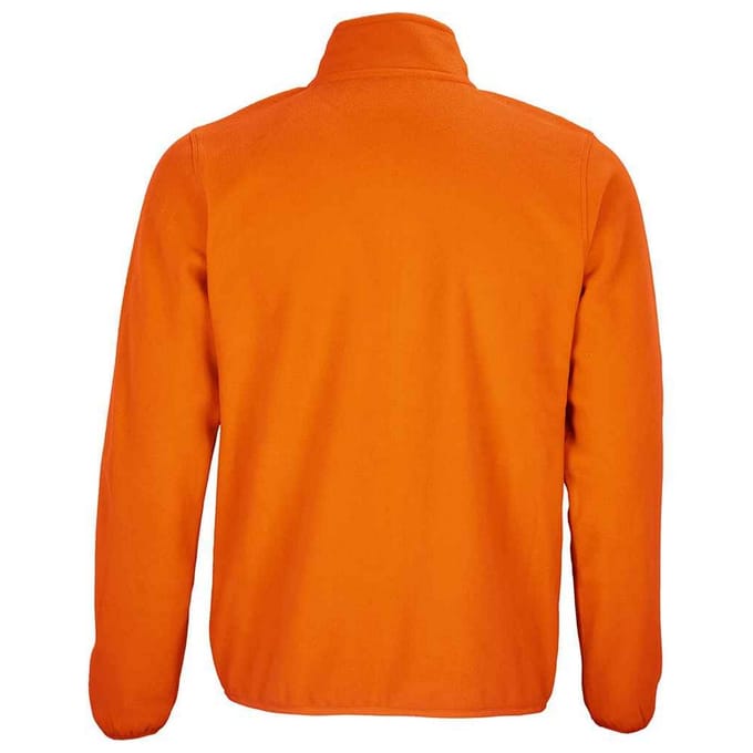 SOLS Heren Factor Fleecejack met rits (Oranje)