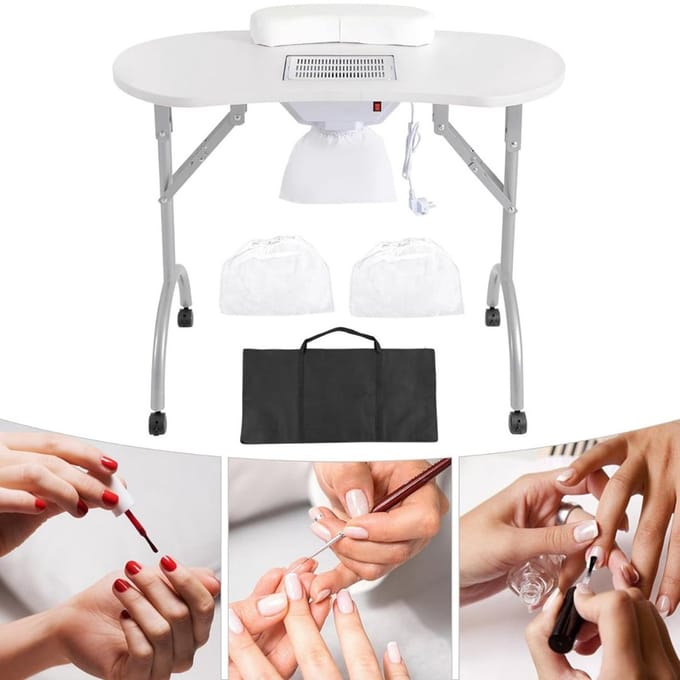 VELTRR® Nageltafel - Manicuretafel - Pedicure Bureau