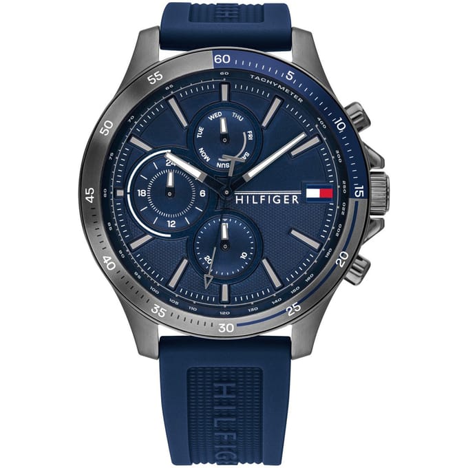 Tommy Hilfiger TH1791721 Horloge  - Siliconen - Blauw - Ø  46 mm