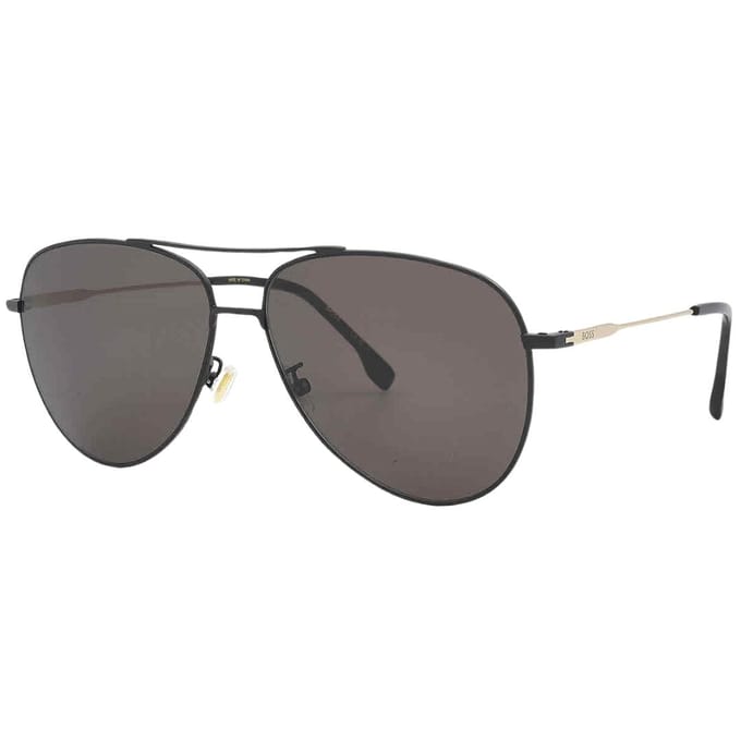 Hugo Boss Heren 1558 0I46 IR Zonnebril (Zwart/Golfgroen/Grijs)