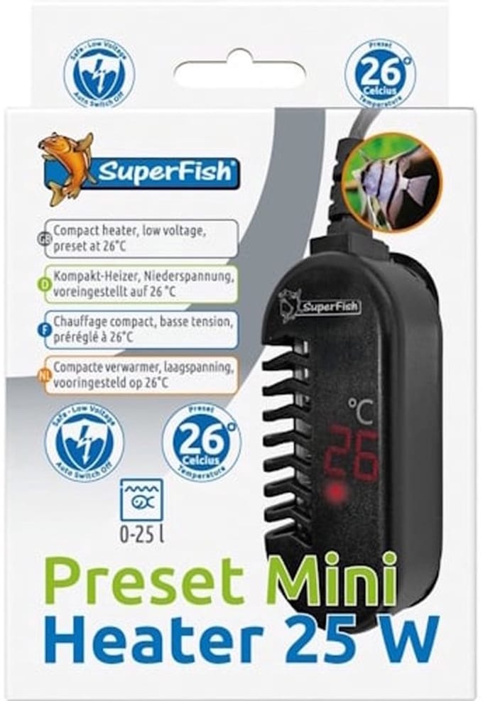 SuperFish Preset Mini Heater 10W
