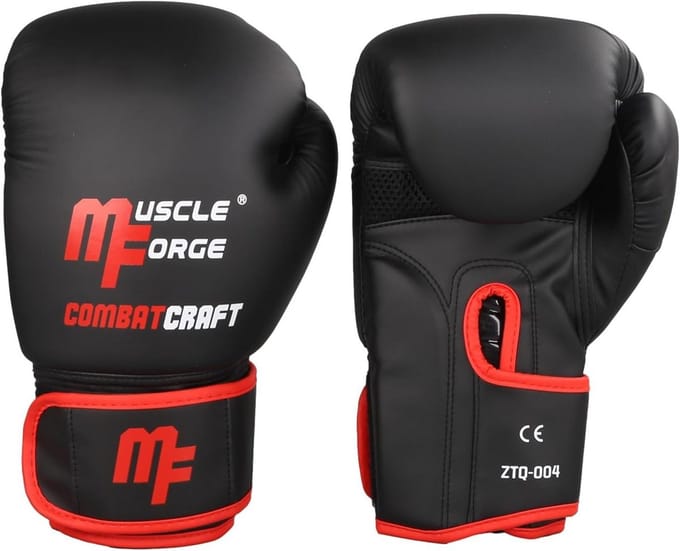 Bokshandschoenen voor training en sparring - PU-Leer met Ventilatie