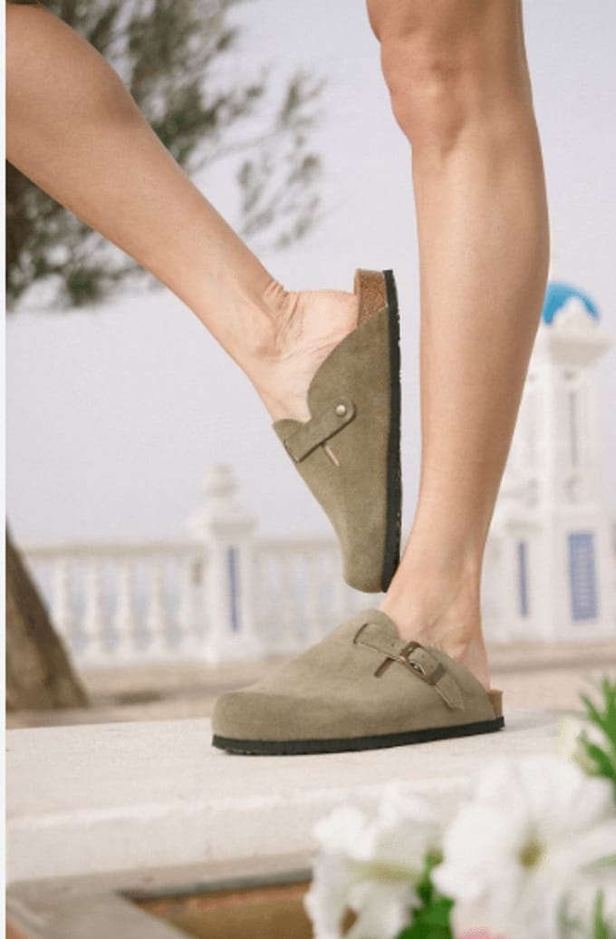 Plakton Dames Pantoffel | Kaki | Maat: 40