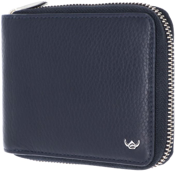 Golden Head Leren portemonnee Capri RFID Protect RV-Scheintasche 1367 Blau donkerblauw